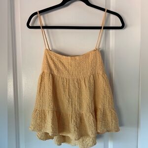 Zara Top in a soft yellow
